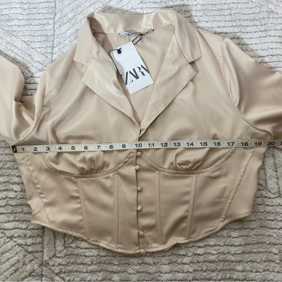 Zara Corset Style Shirt Size XL - Picture 9 of 13